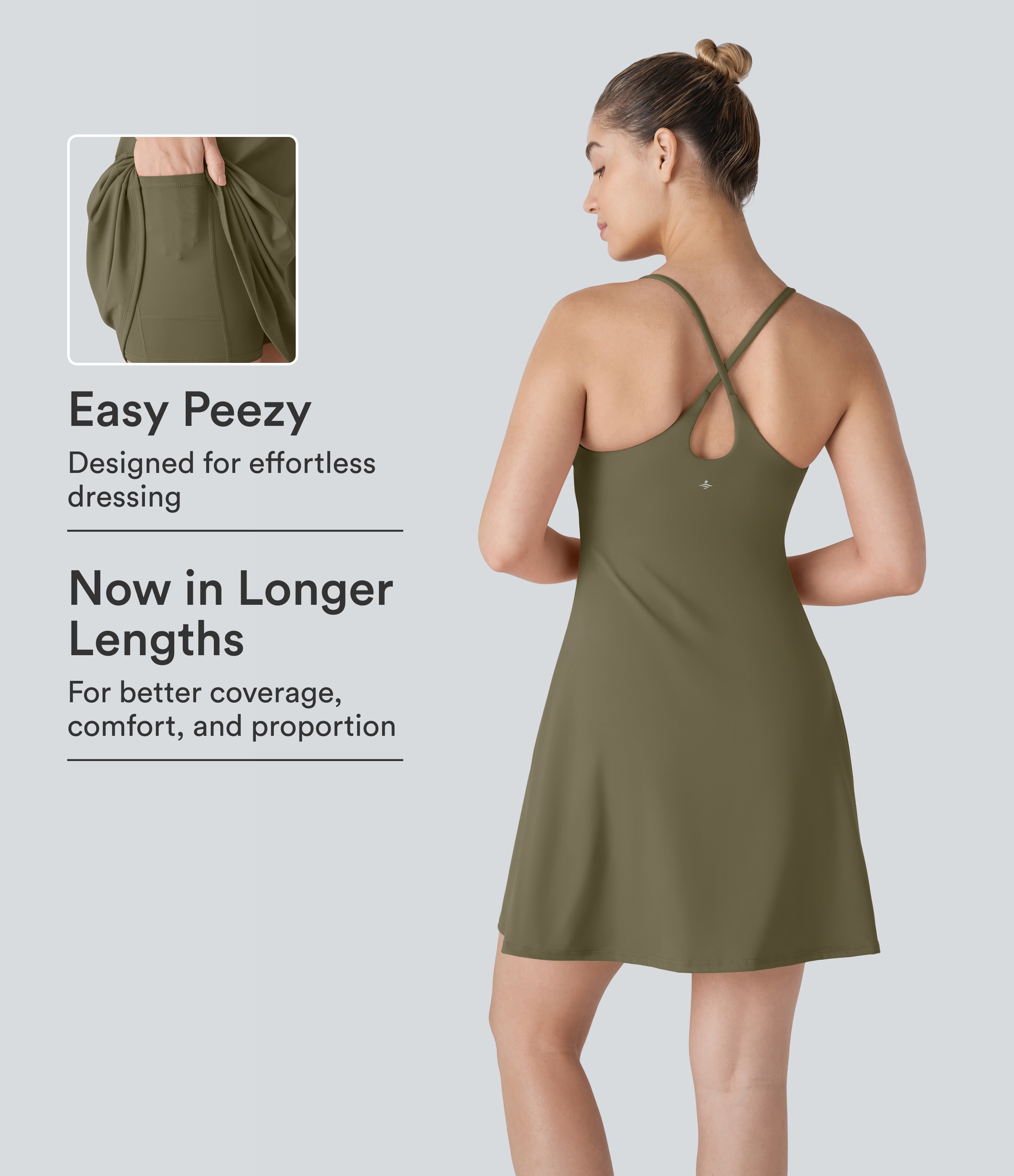 SoftlyZero™ Plush Backless Active Dress-Longer Length-Easy Peezy Edition