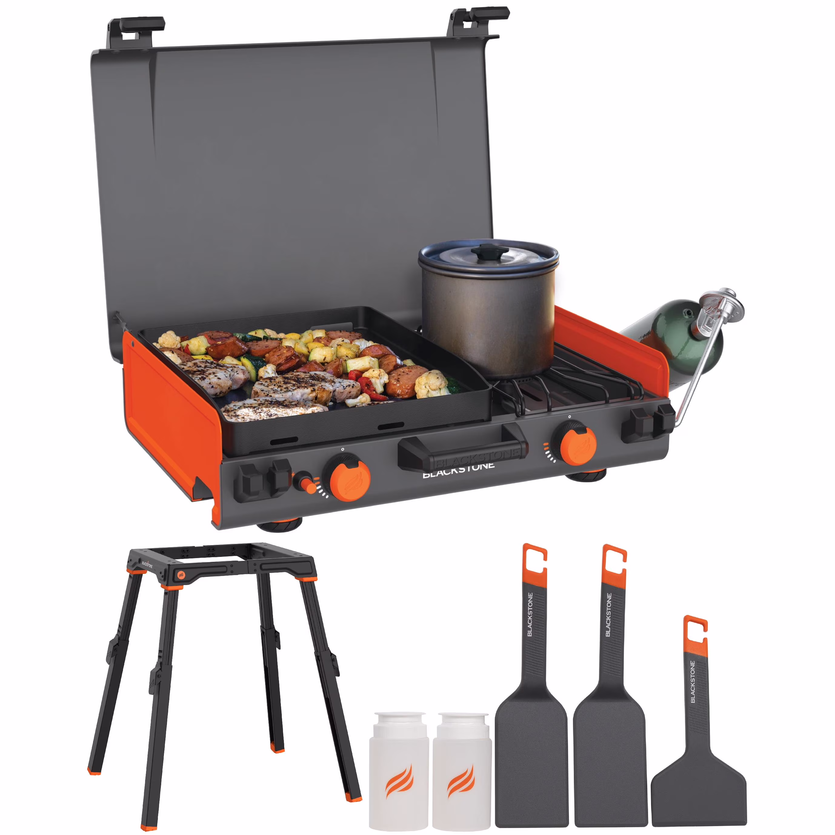 Blackstone Adventure Ready 12"x14- Propane Camping Griddle with Side Burner - Image 4