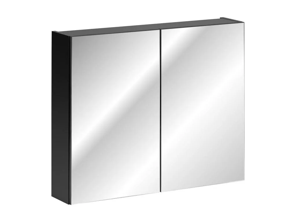 Armarios Con Espejo Decocasaes FE MC80 2D 80x17x65 Negro 77094lmch