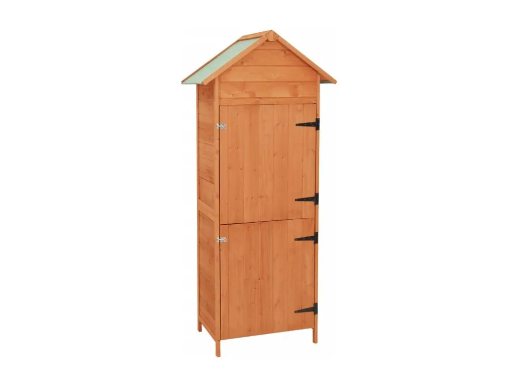 Armario de jardín Marrón 42.5x64x190 cm BYGK34919