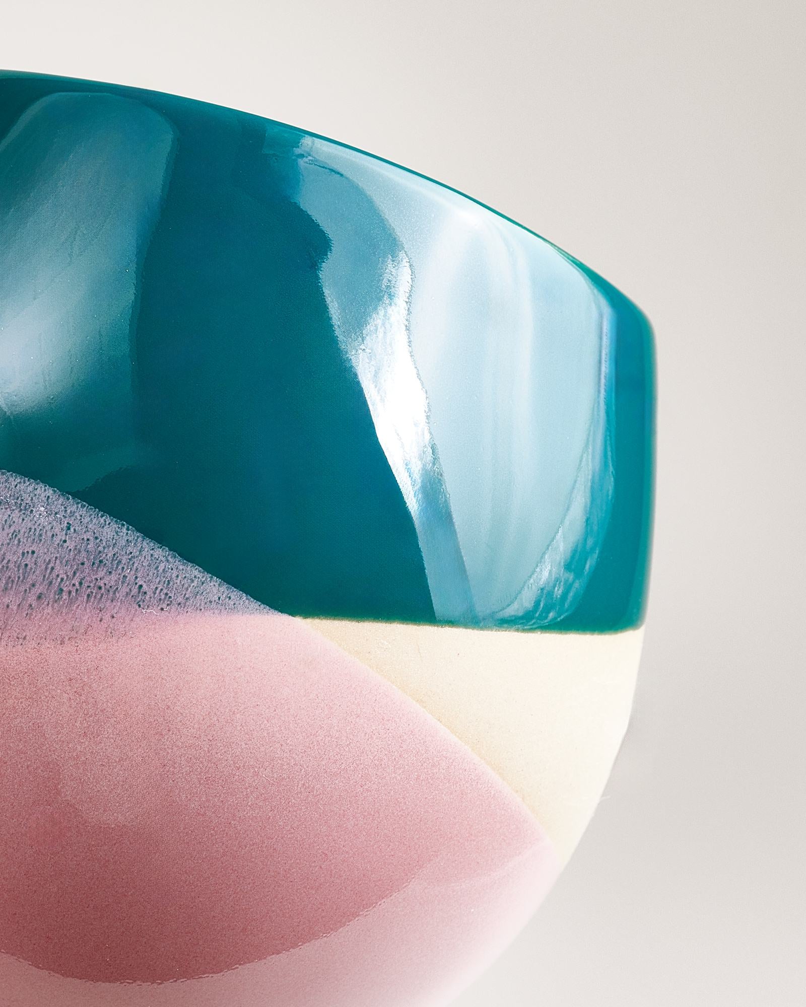 Bica Tasse klein dunkelgrün sand rosa