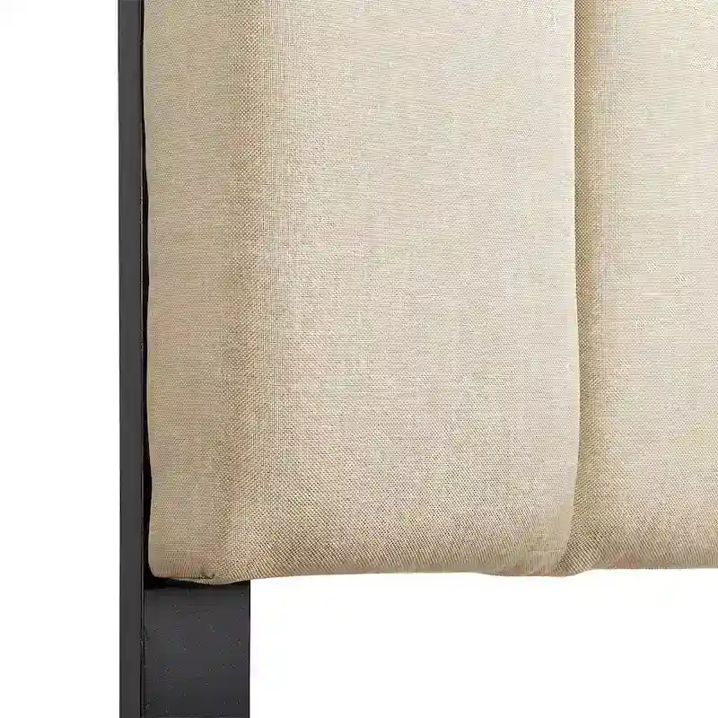 CorLiving Helena King Size Velvet Tufted Headboard