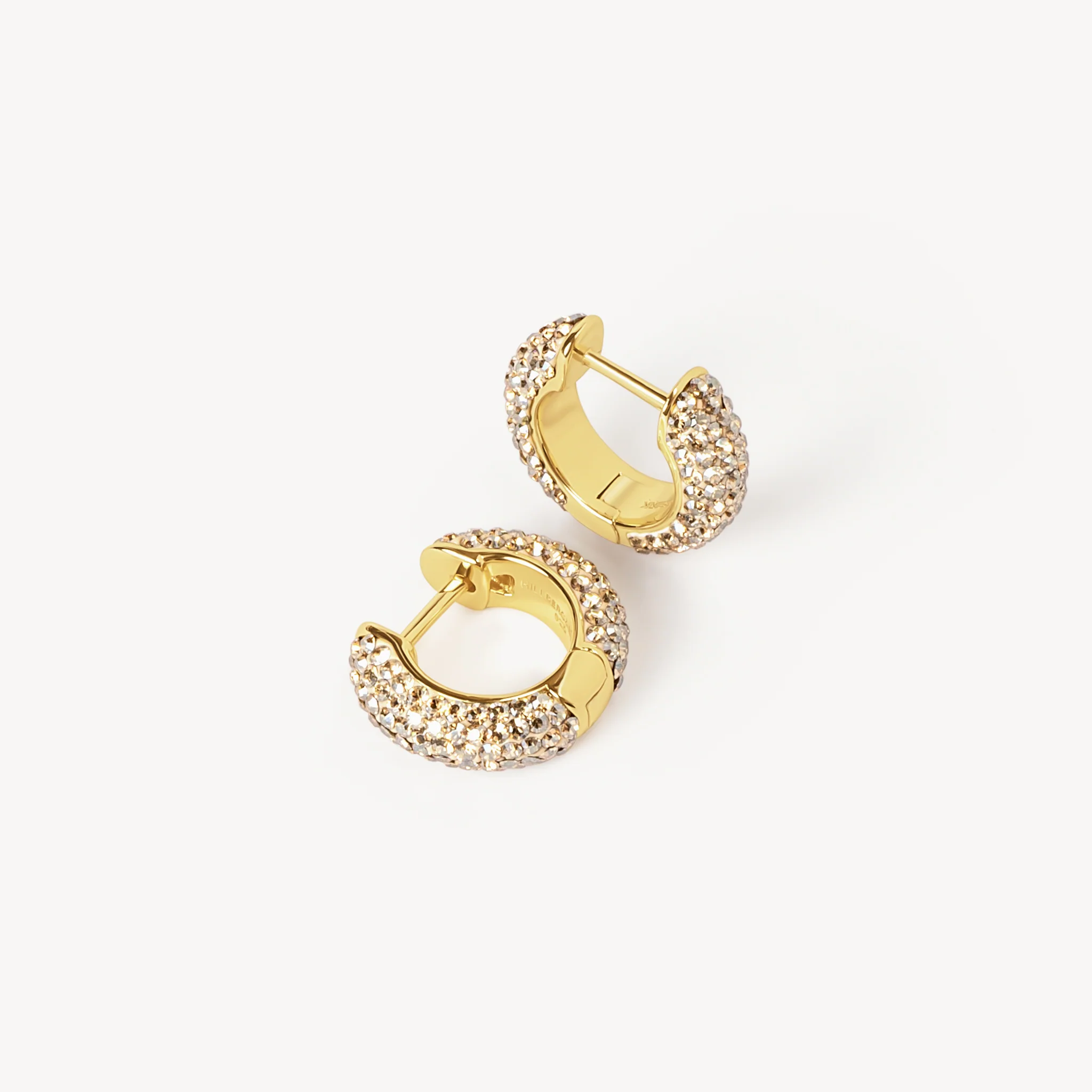 Small Sparkle Hoop Earrings