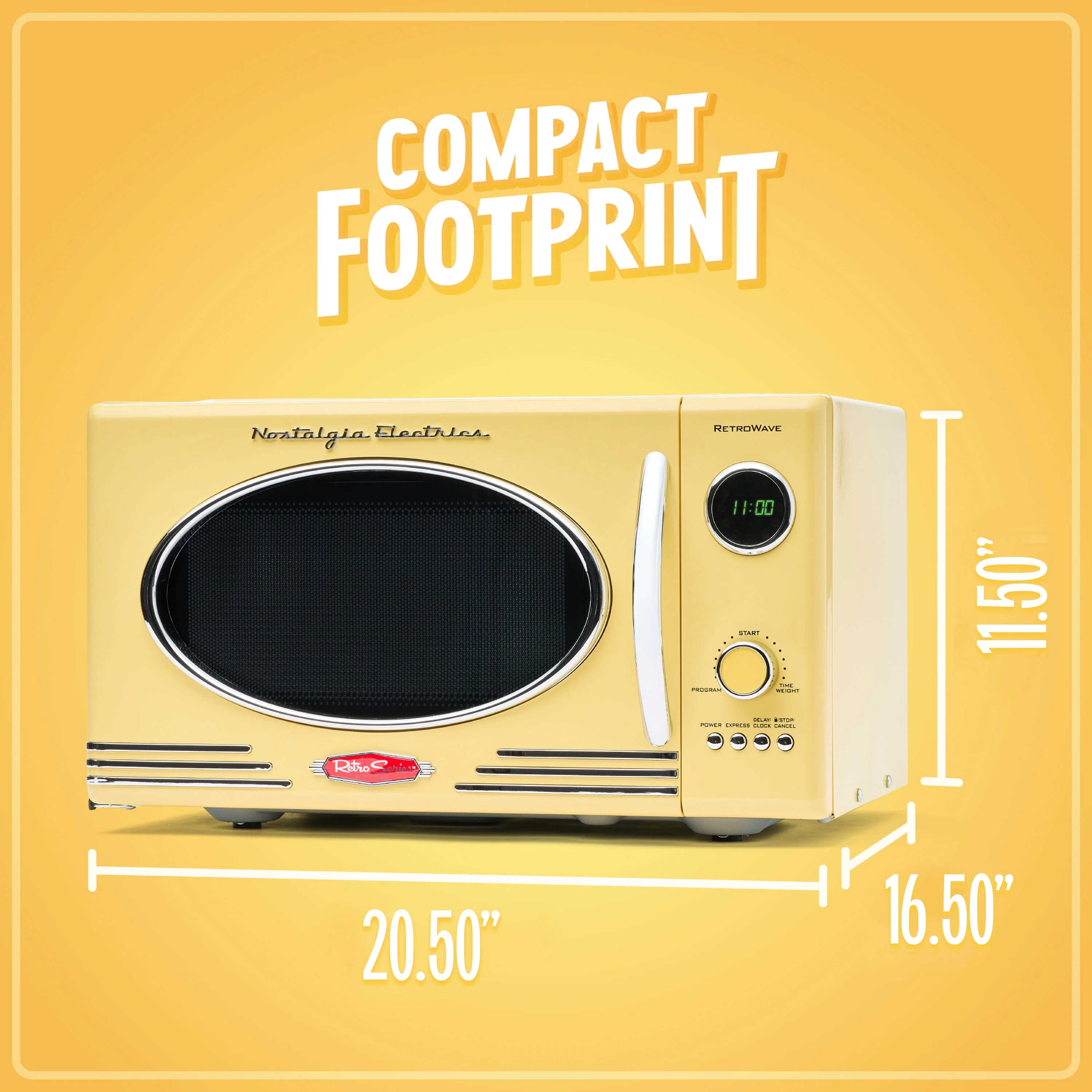 Nostalgia Retro Microwave for Countertop 0.9 cu ft Vintage Microwave, Ivory - Image 45