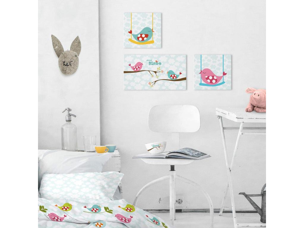 Lienzo 27x27 cm Little birds