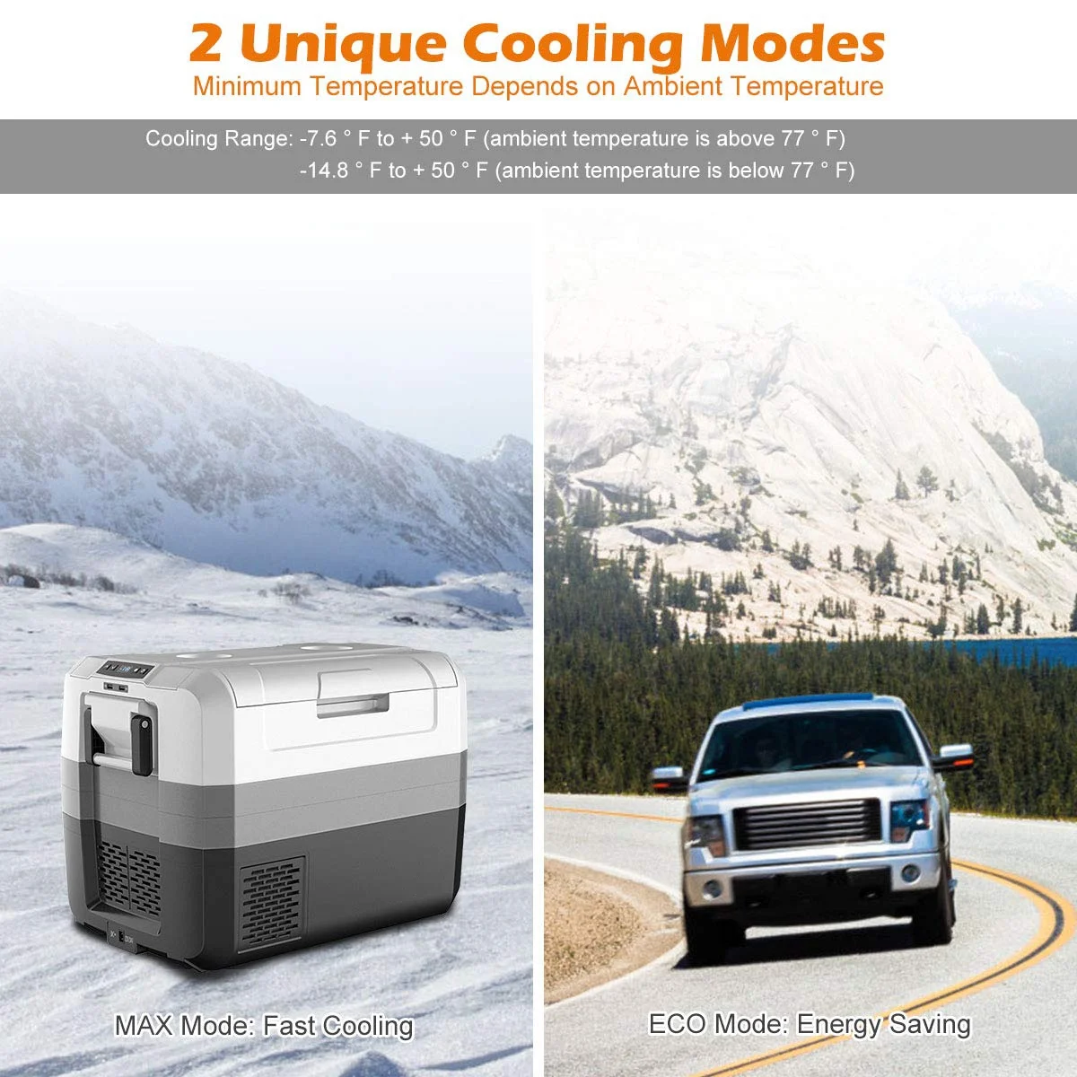 58 Quart Portable Electric Camping Car Cooler - Image 4