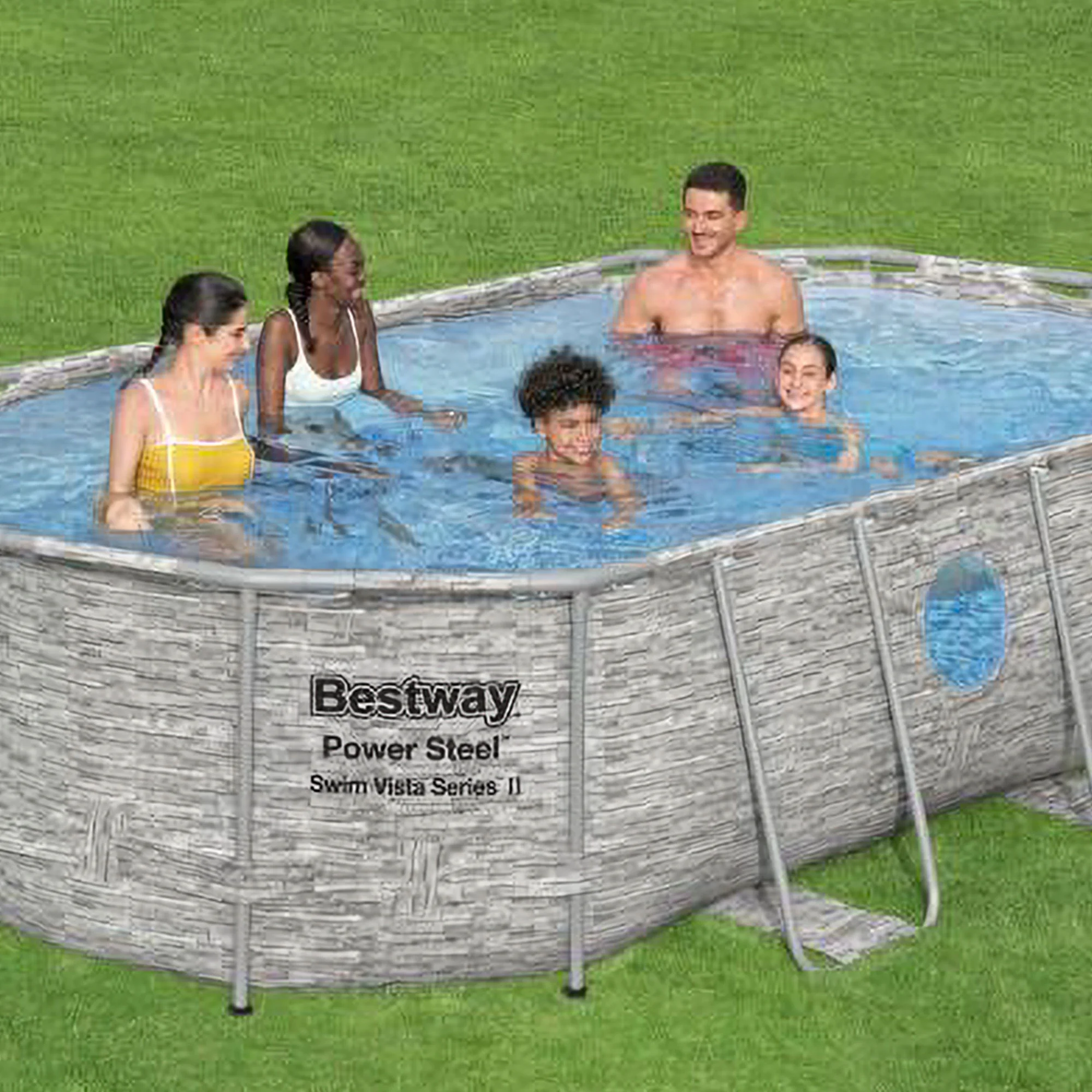 Bestway Power Steel Swim Vista 14' x 8'2" x 39.5" Above Ground Pool Set - Image 12