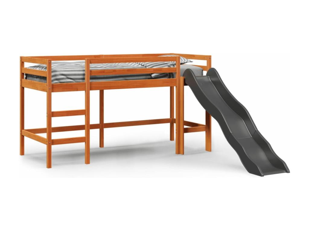 Cama Nidolux para niños sin colchón marrón 90x200 cm