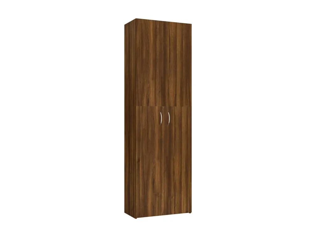 Armario de oficina contrachapado Decocasaes marrón 60x32x190 cm 08845xrcn