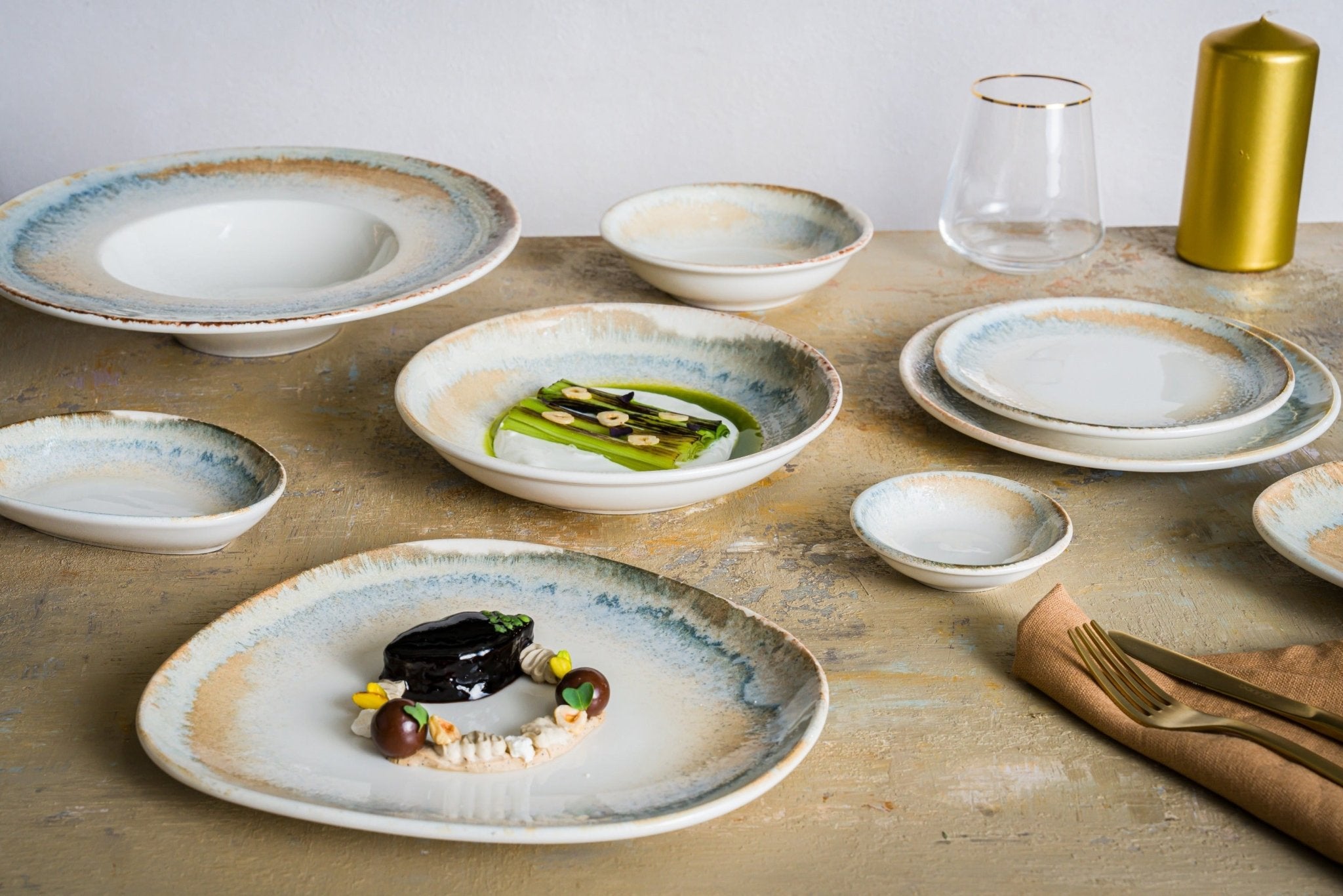 Bonna Kommetje - Knidos - Porselein - 16 cm (400cc) - set van 6