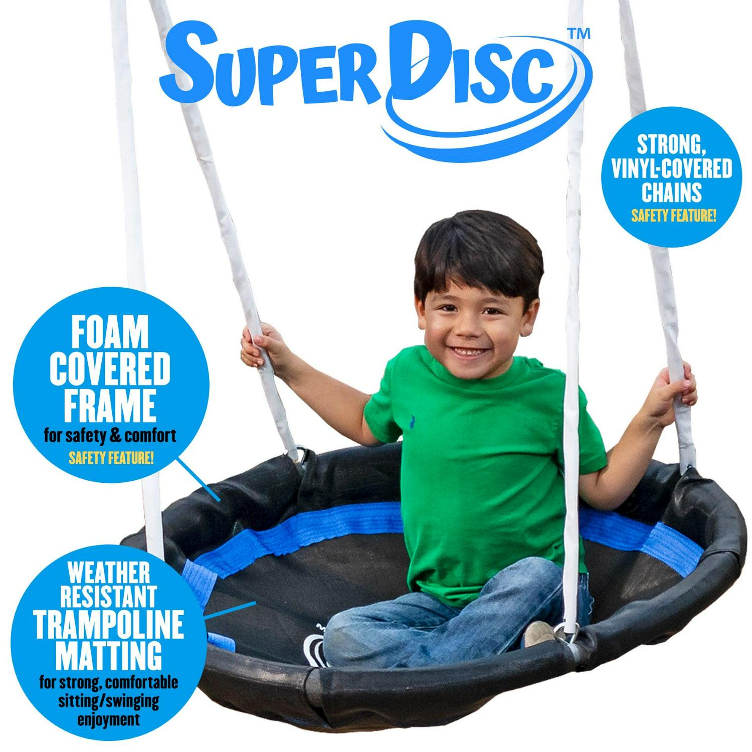 XDP Recreation Fun All-Mighty Metal Swing Set with Super Disc Swing. Stand R Swing. Glider. & Slide - Image 4