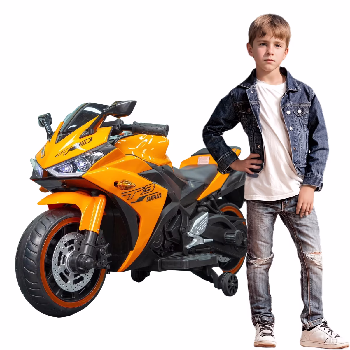 2 Seats Electric Dirt Bike Motorcycle for Kid 3-8, 12V Kids Motorcycle with Manual Throttle, Lighting Wheels, Music Function, Max Load 99LB (Blue) - Image 5