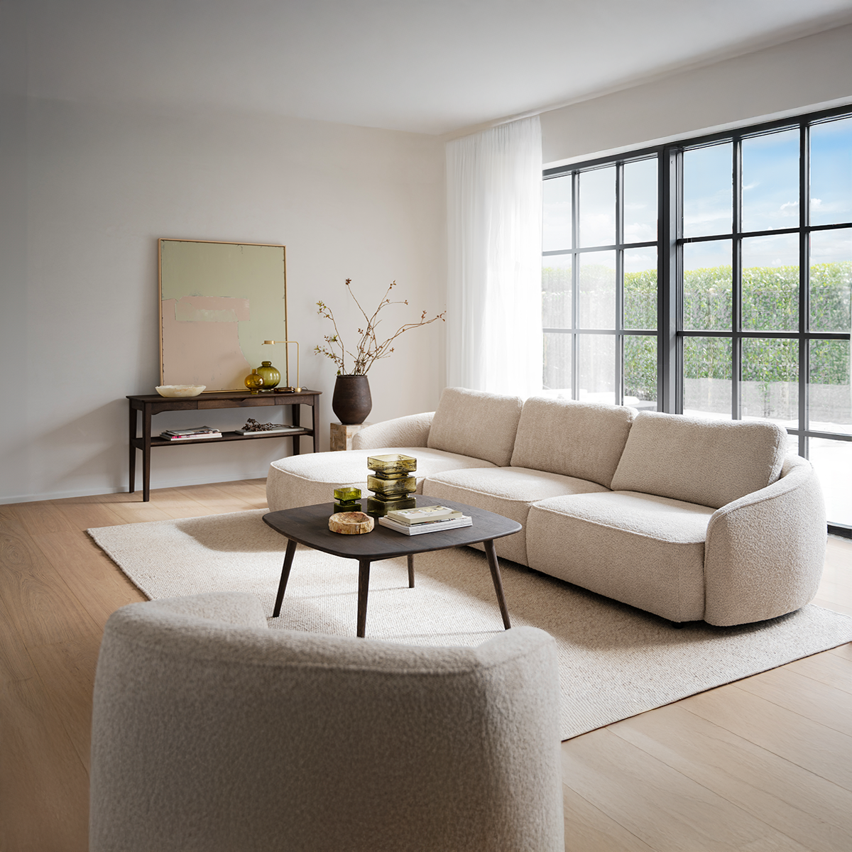 Rowico Home Norris 4-zits Hoekbank Beige - Links - 319 cm