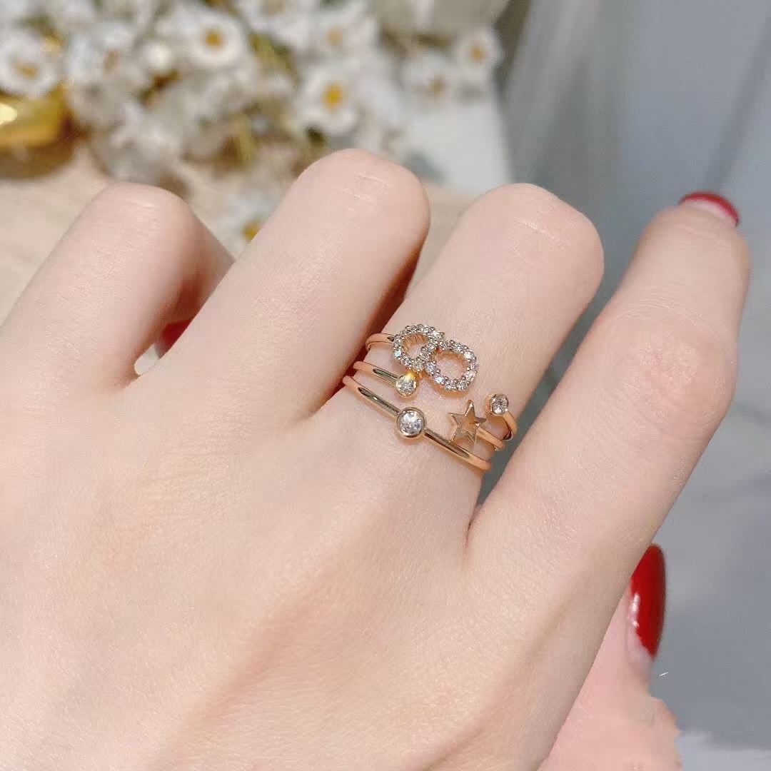 Dior CD Three Layers Ring - Original Replica Club