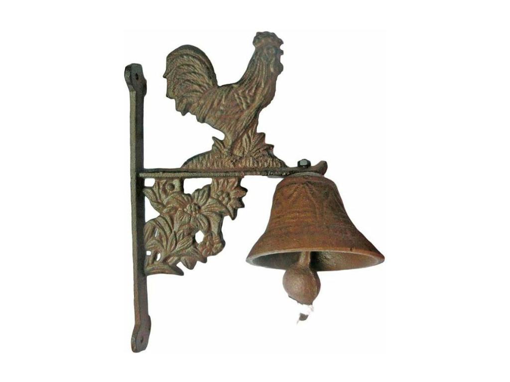Campana de pared en gallo de hierro fundido