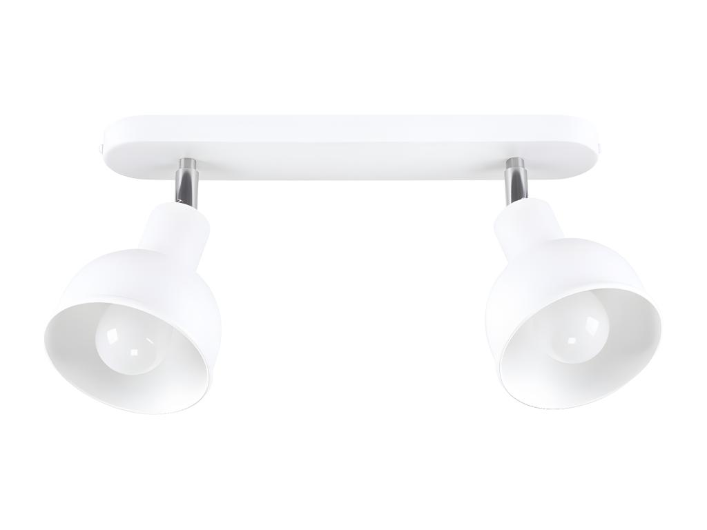 Lámparas de techo Elba desván de acero - 2 fuentes luminosas - L.47 x A.18,5 cm - Laocacasas