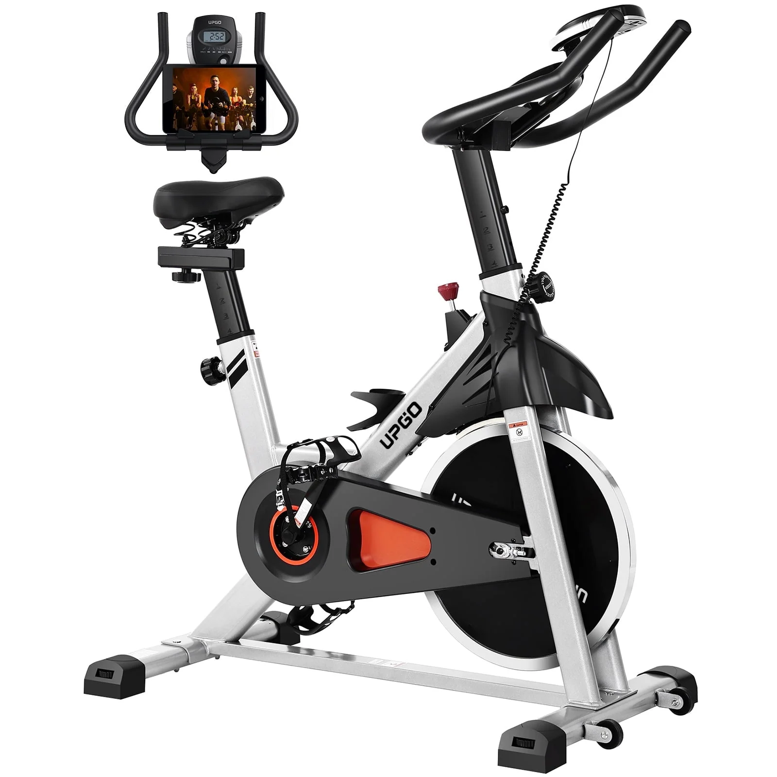 YOSUDA UPGO Indoor Cycling Bike Stationary Bike with 270lb Max Weight Exercise Bicycle with Ipad Mount & Comfortable Seat Cushion for Home Cardio Workout - Image 3