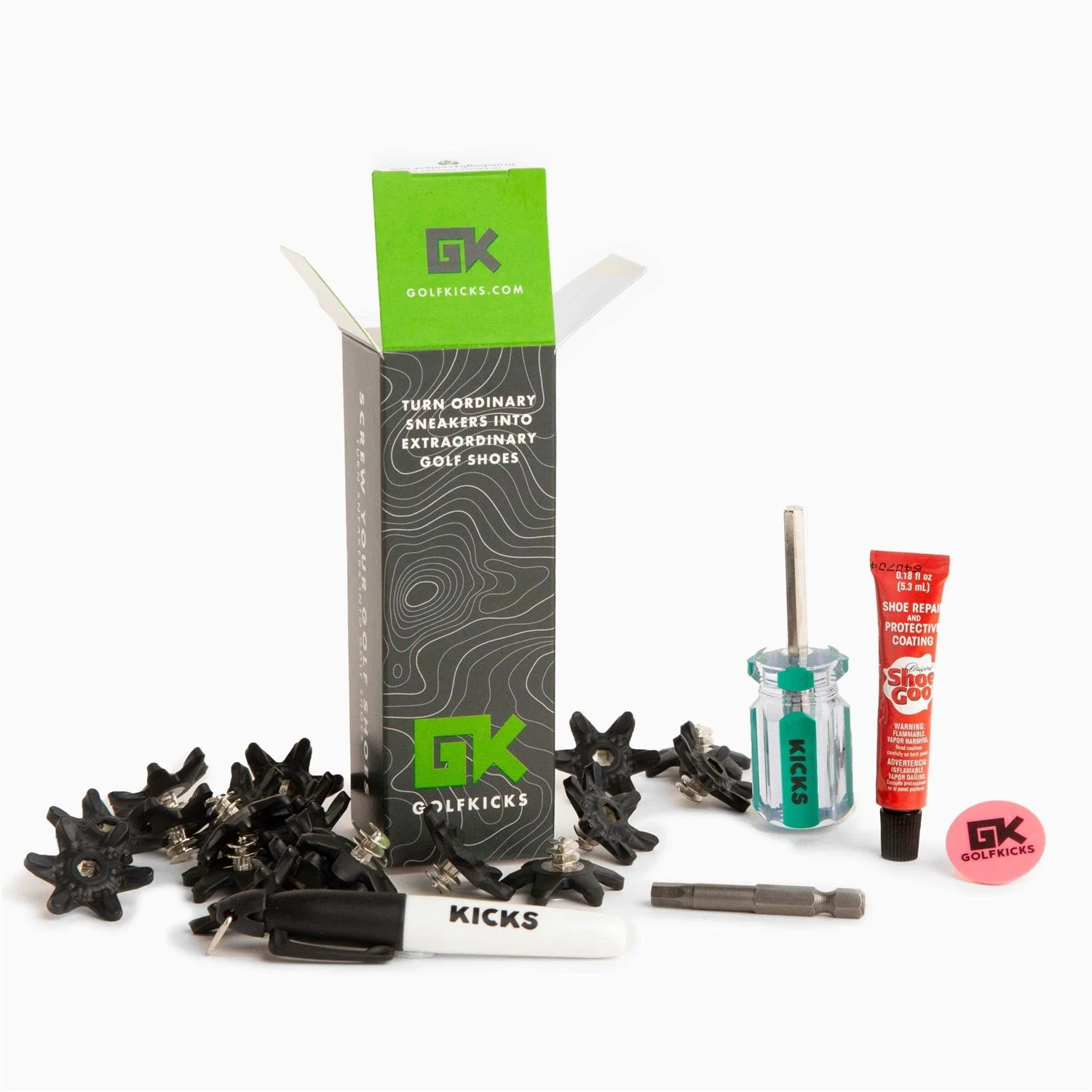 Golfkicks Golf Traction Kit For Sneakers With DIY Golf Spikes - Image 5 Golfkicks Golf Traction Kit For Sneakers With DIY Golf Spikes - Image 5