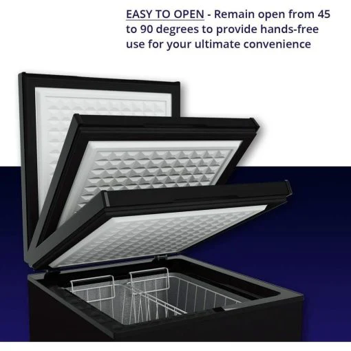 Northair Chest Freezer ?C 3.5 Cu Ft with 2 Removable Baskets ?C Reach In Freezer Chest ?C Quiet Compact Freezer ?C 7 Temperature Settings ?C Black