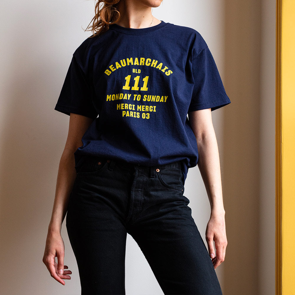 Merci  - T-shirt unisexe - Beaumarchais Marine