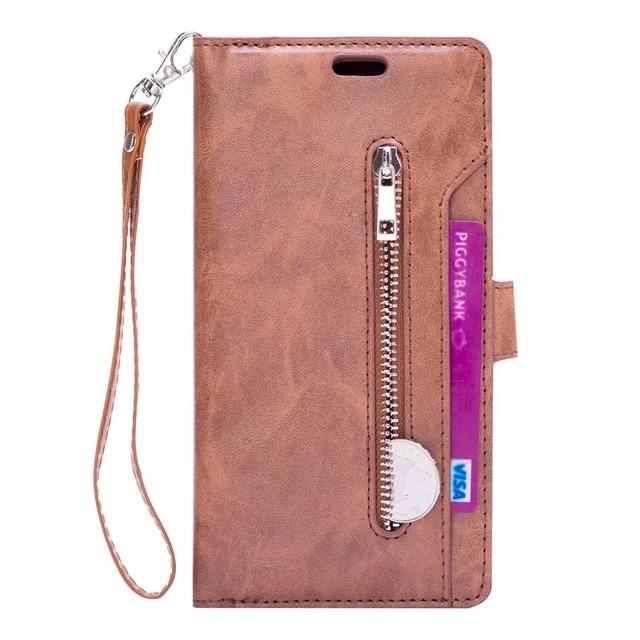 Flip Wallet Leather & Card Phone Bags Cover For Samsung