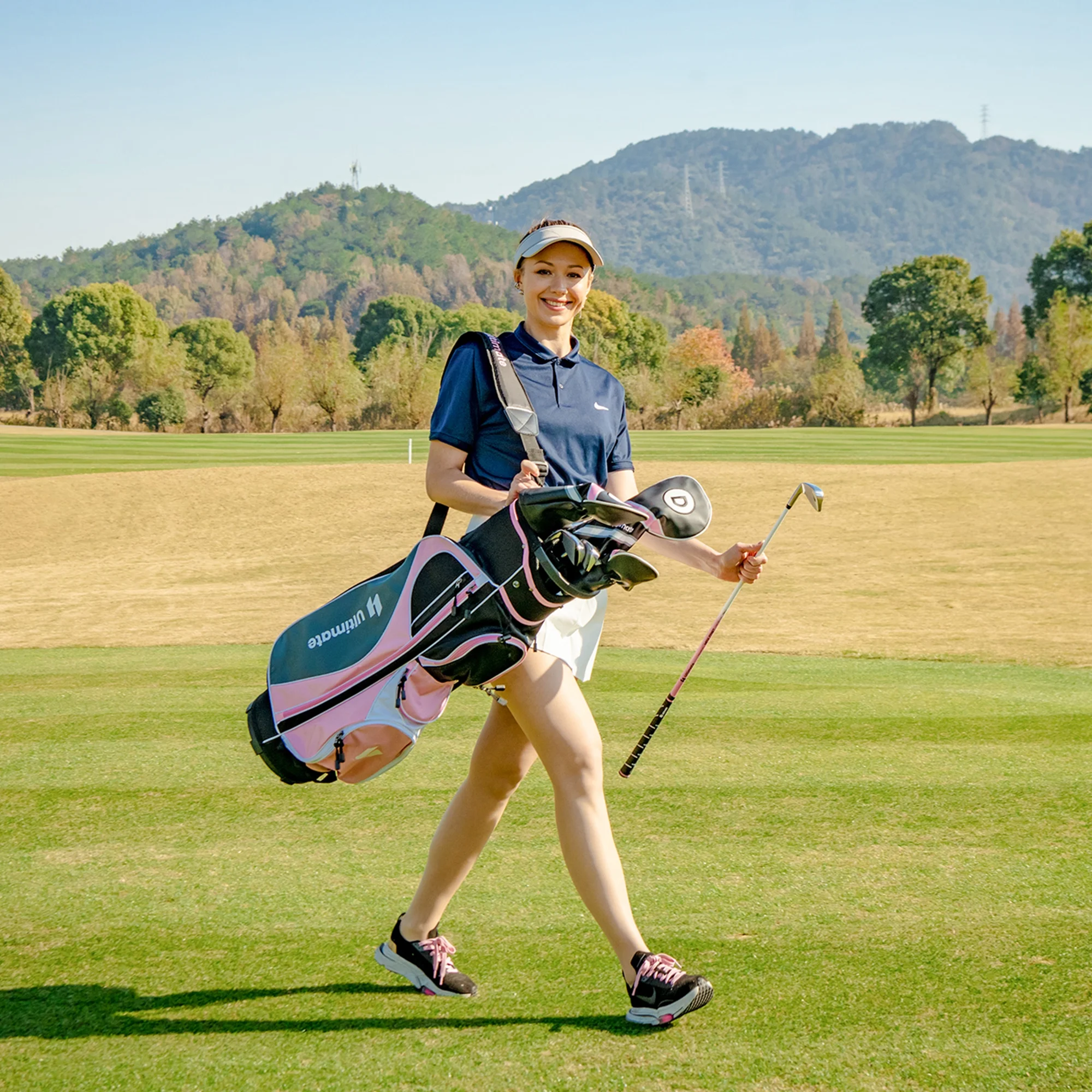 Ultimate Women’s Complete Golf Club Set Golf Club Package Set w/ Rain Hood, Right Hand Purple - Image 16