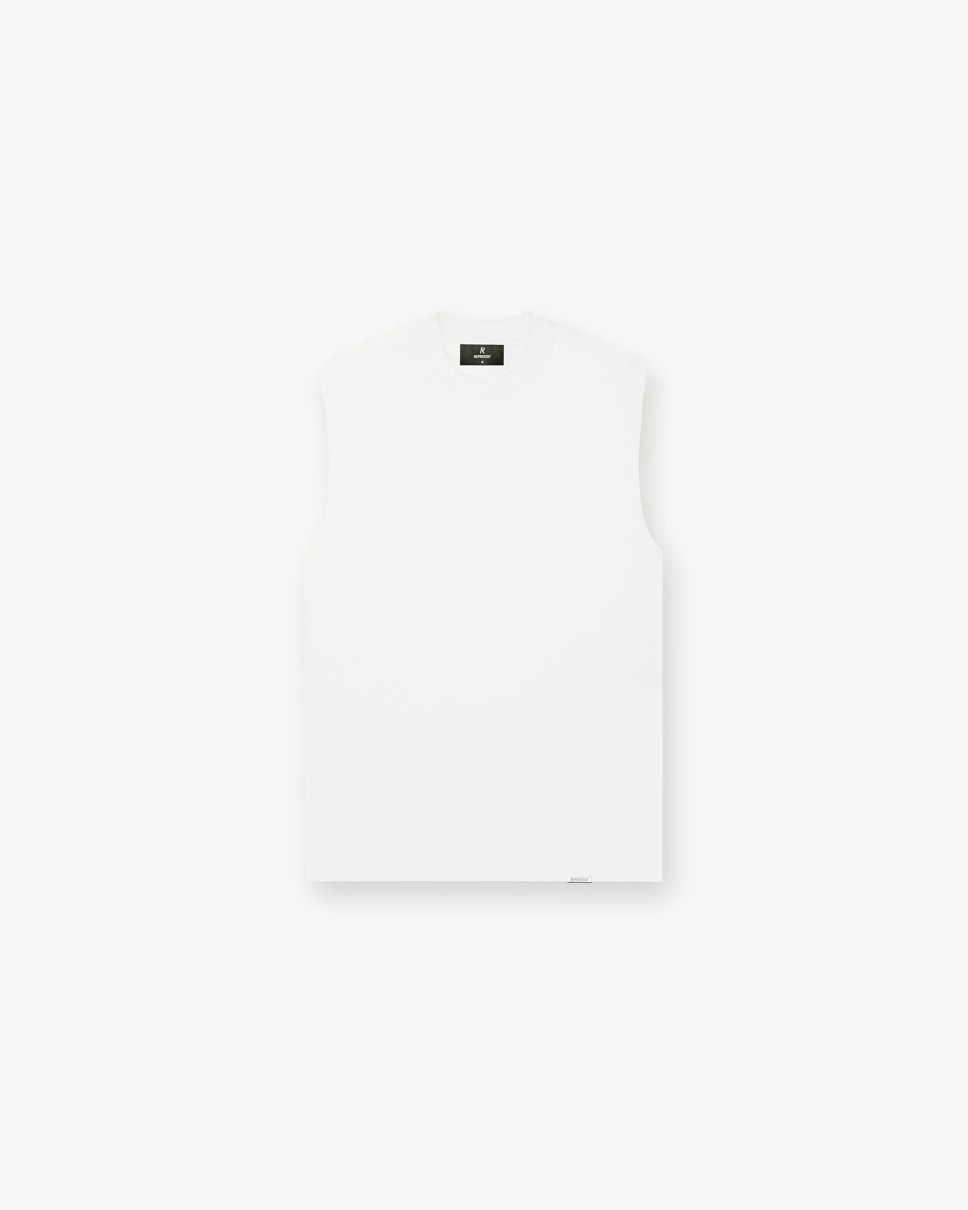Initial Boxy Tank - Flat White