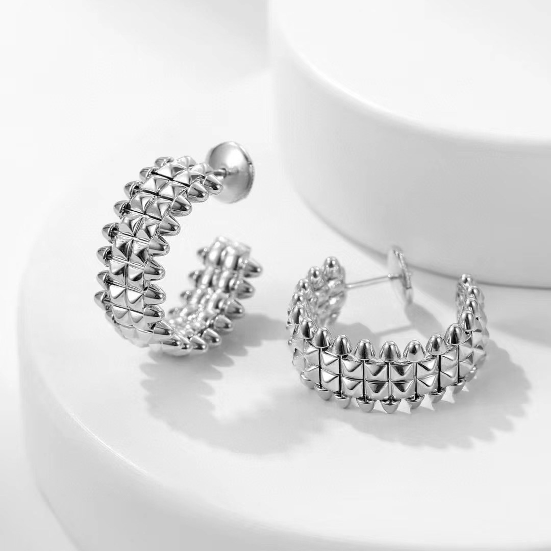 Cartier Clash de Cartier Hoop Earrings, Double Row - Original Replica Club