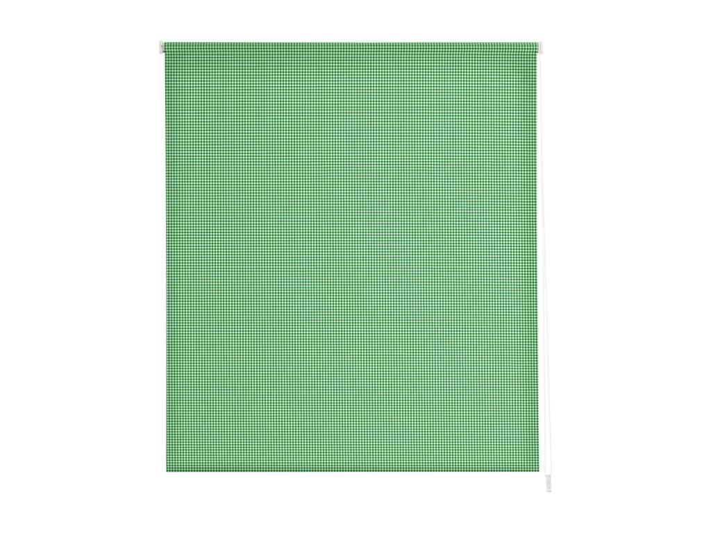 Laocacasas | Estores Personalizados de COCINA | 150 x 255 cm (Ancho por Alto) Tamaño de Tela 147 x 250 cm | Modelo Vichy-1 Color Verde