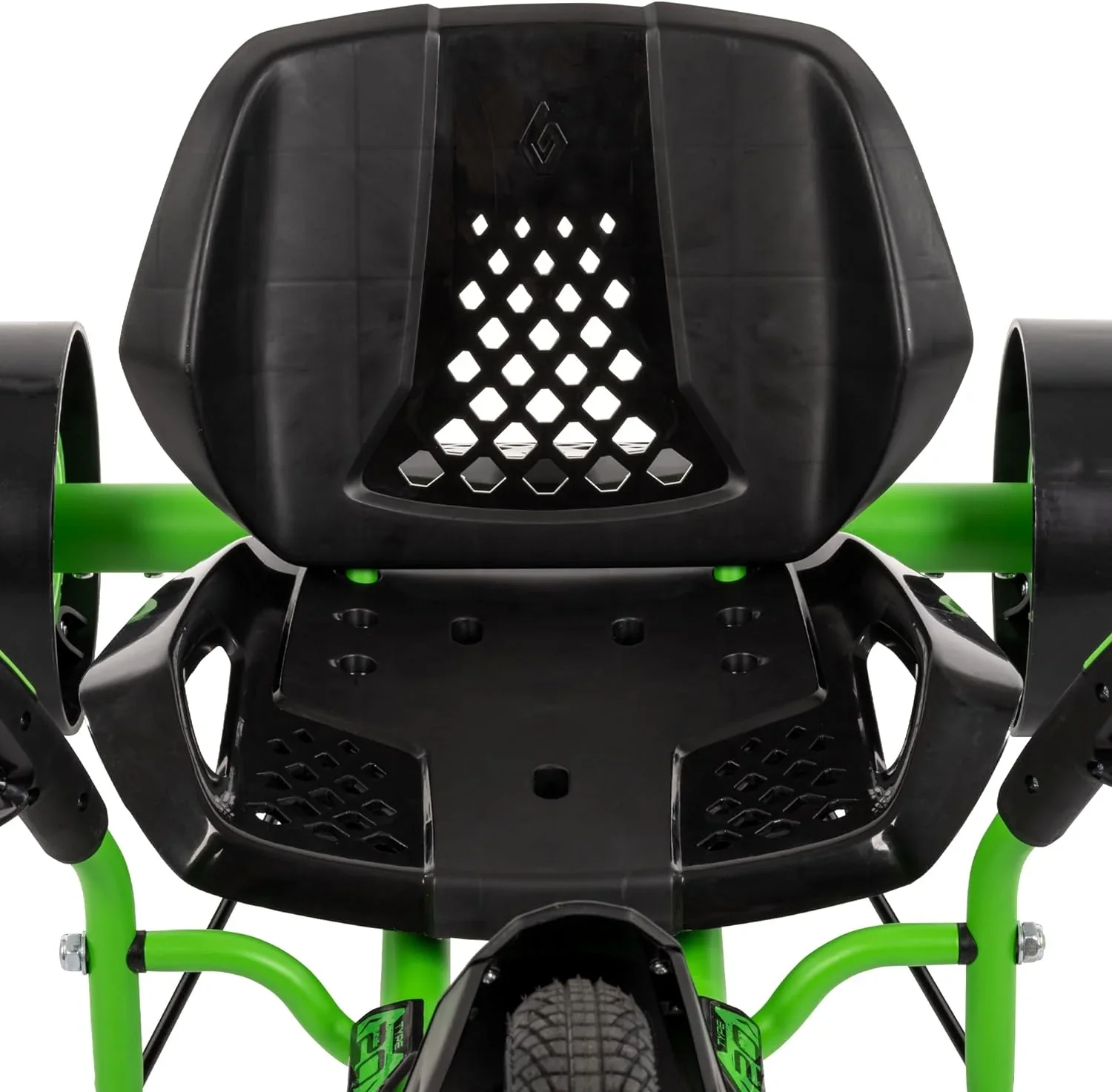 20-Inch Drift Tricycle With Adjustable Seat, LED Lighting And Foot Brakes - Green And Black - Image 4 20-Inch Drift Tricycle With Adjustable Seat, LED Lighting And Foot Brakes - Green And Black - Image 4