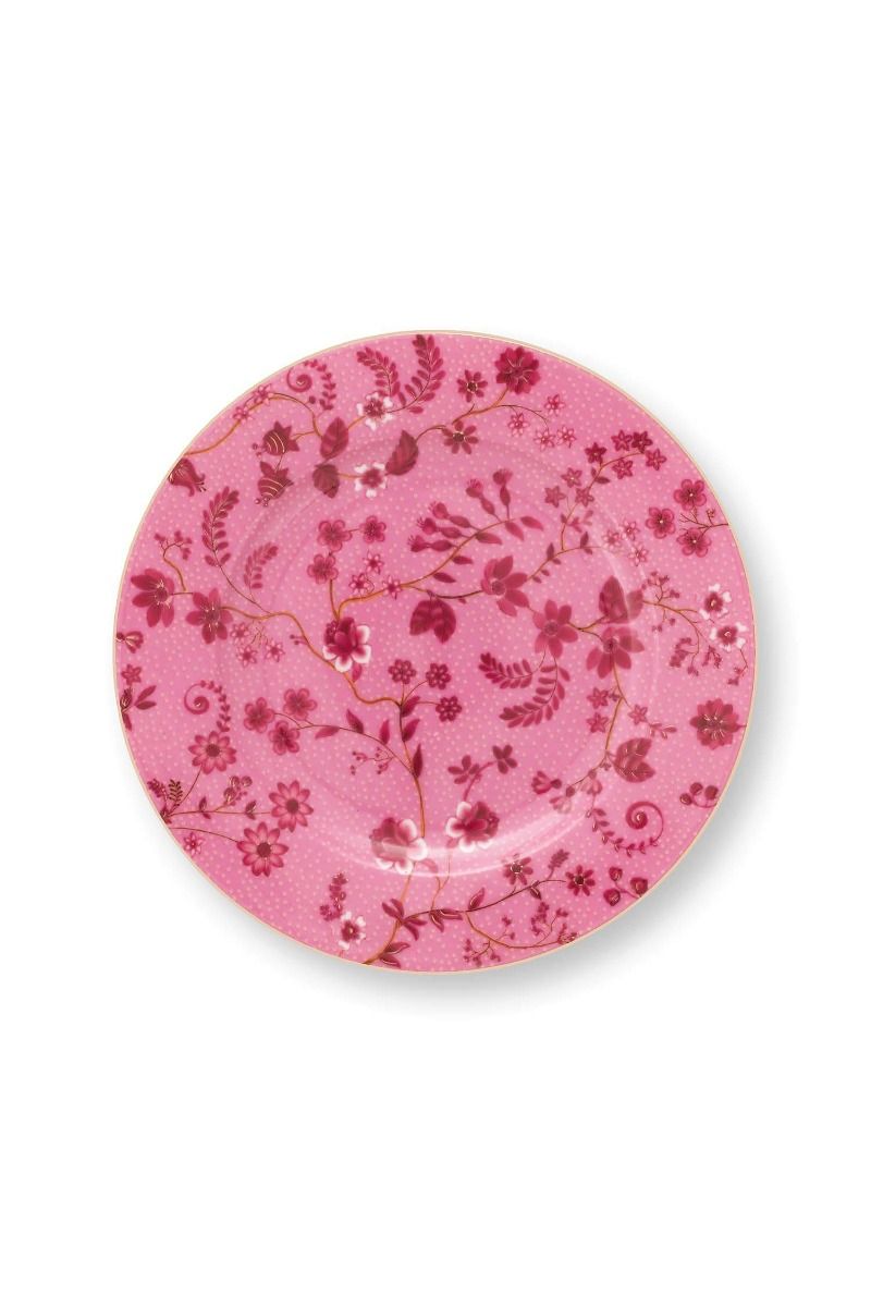 Plate Jolie Flowers Pink 17cm