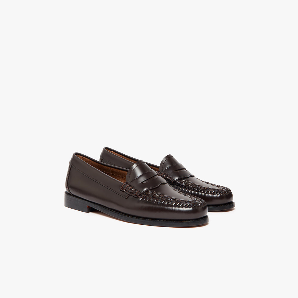 GH Bass - Mocassins Weejun Penny Weave - Chocolat