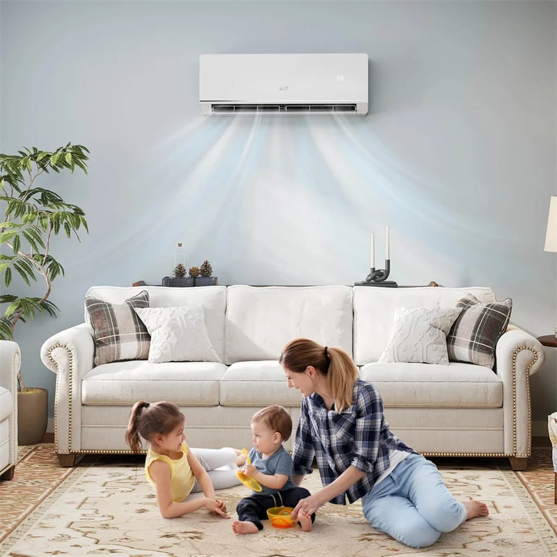 Eletriclife Energy Star Certified 12000 BTU 24 SEER2 115V Ductless Mini Split Air Conditioner with Heat Pump, WiFi Enabled