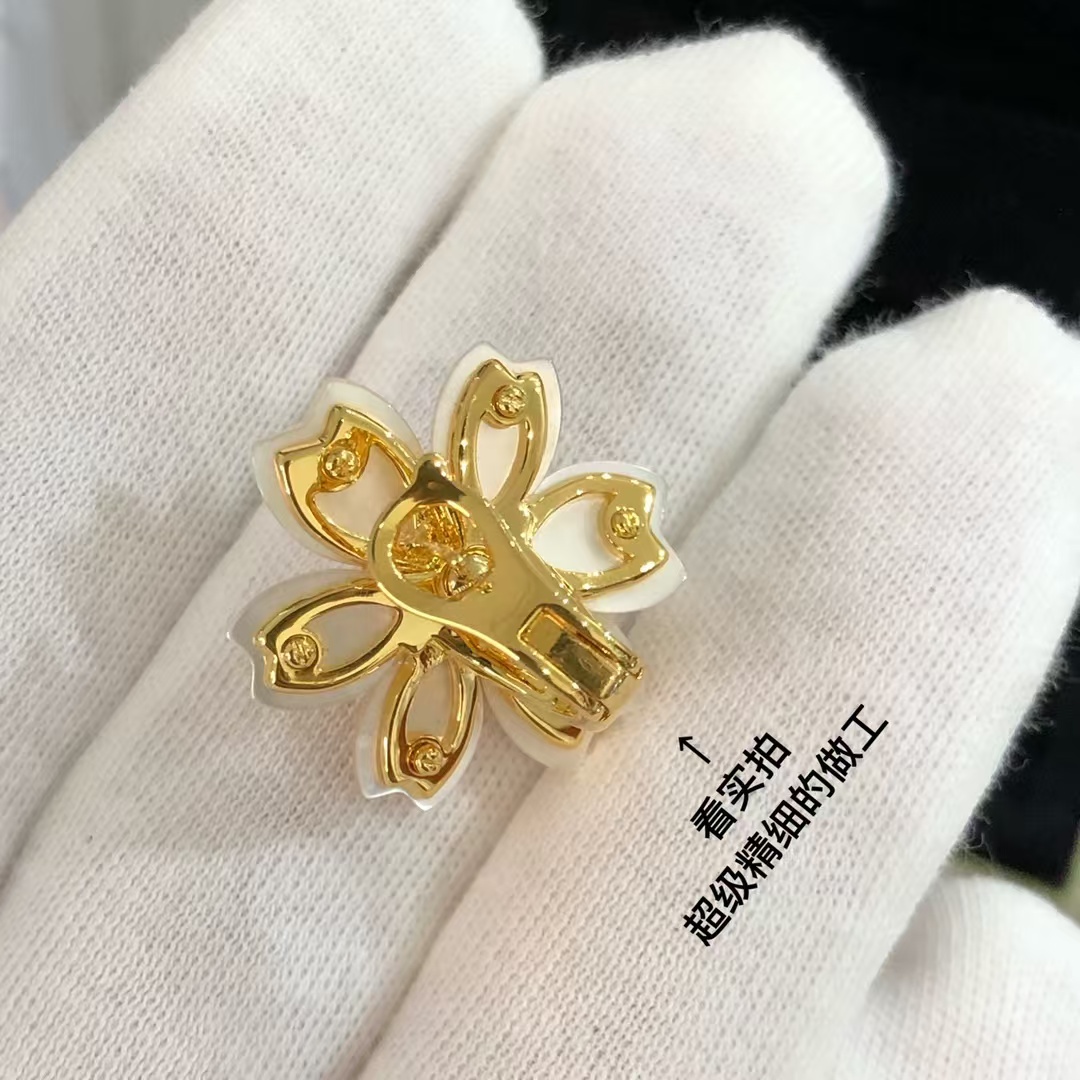 VCA Rose de Noël Christmas Earrings - Original Replica Club