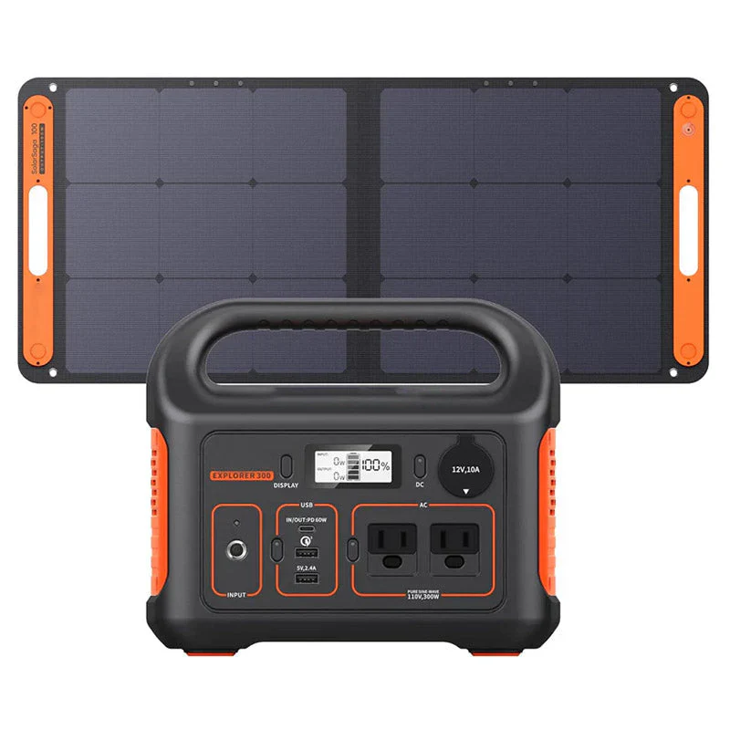 Portable Power Station Explorer 300, 293Wh Backup Lithium Battery, Solar Generator for Outdoors Camping Travel Hunting Blackout (Solar Panel Optional)