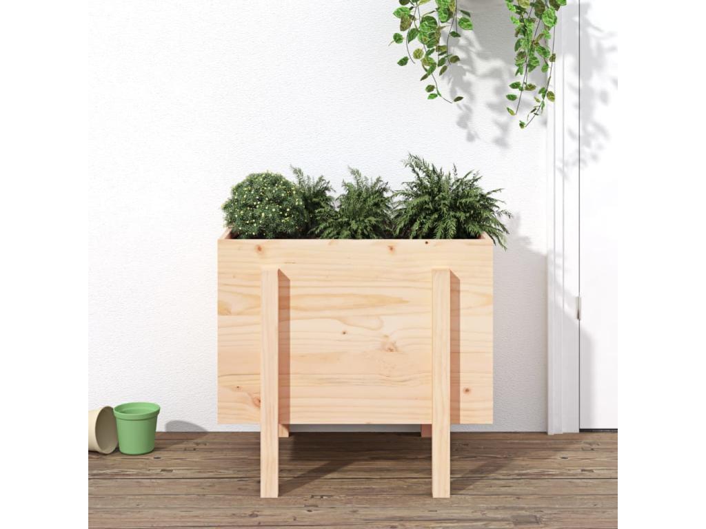 Decoratodo madera maciza de pino 62x50x57 cm
