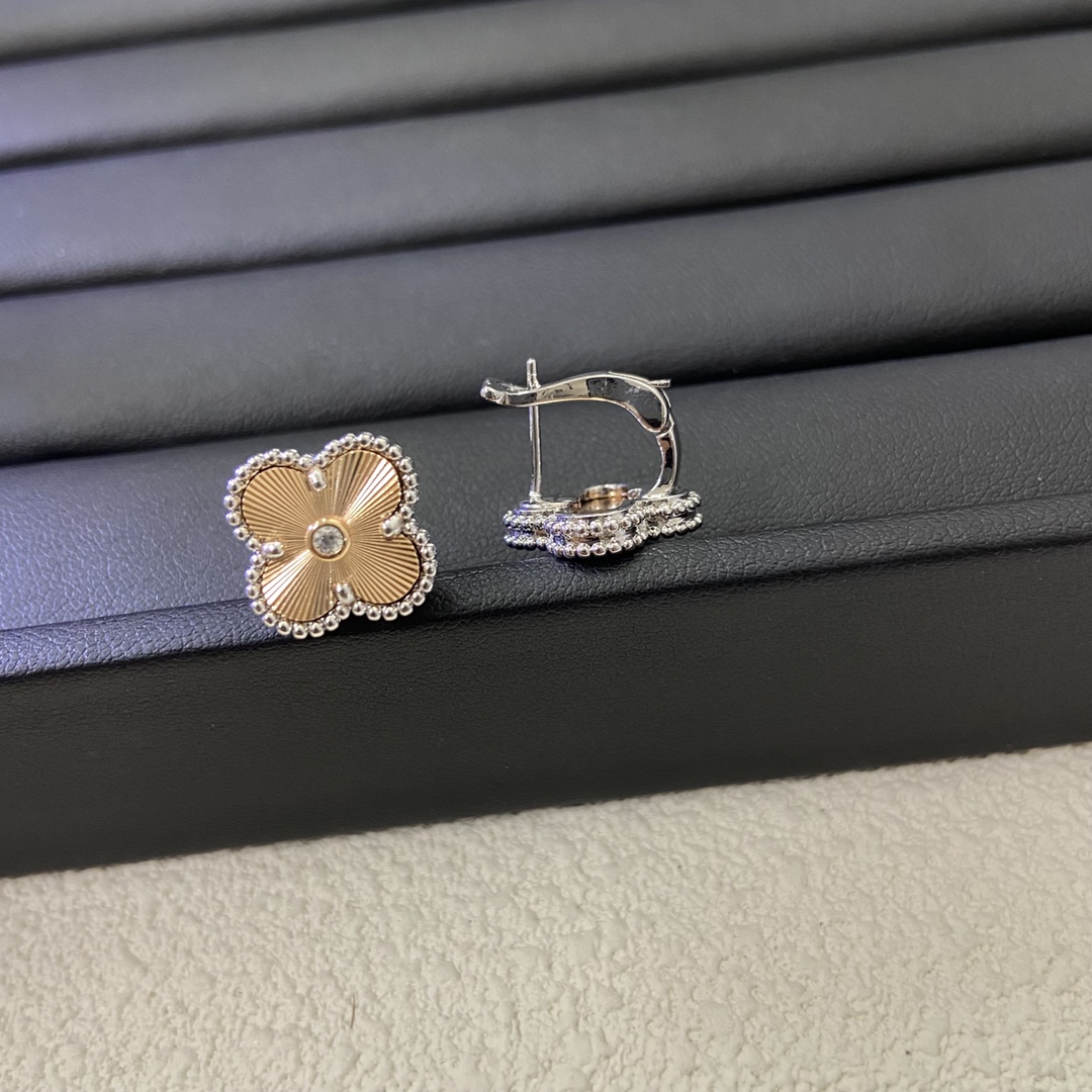 VCA Mixed Color Clover Earrings - Original Replica Club