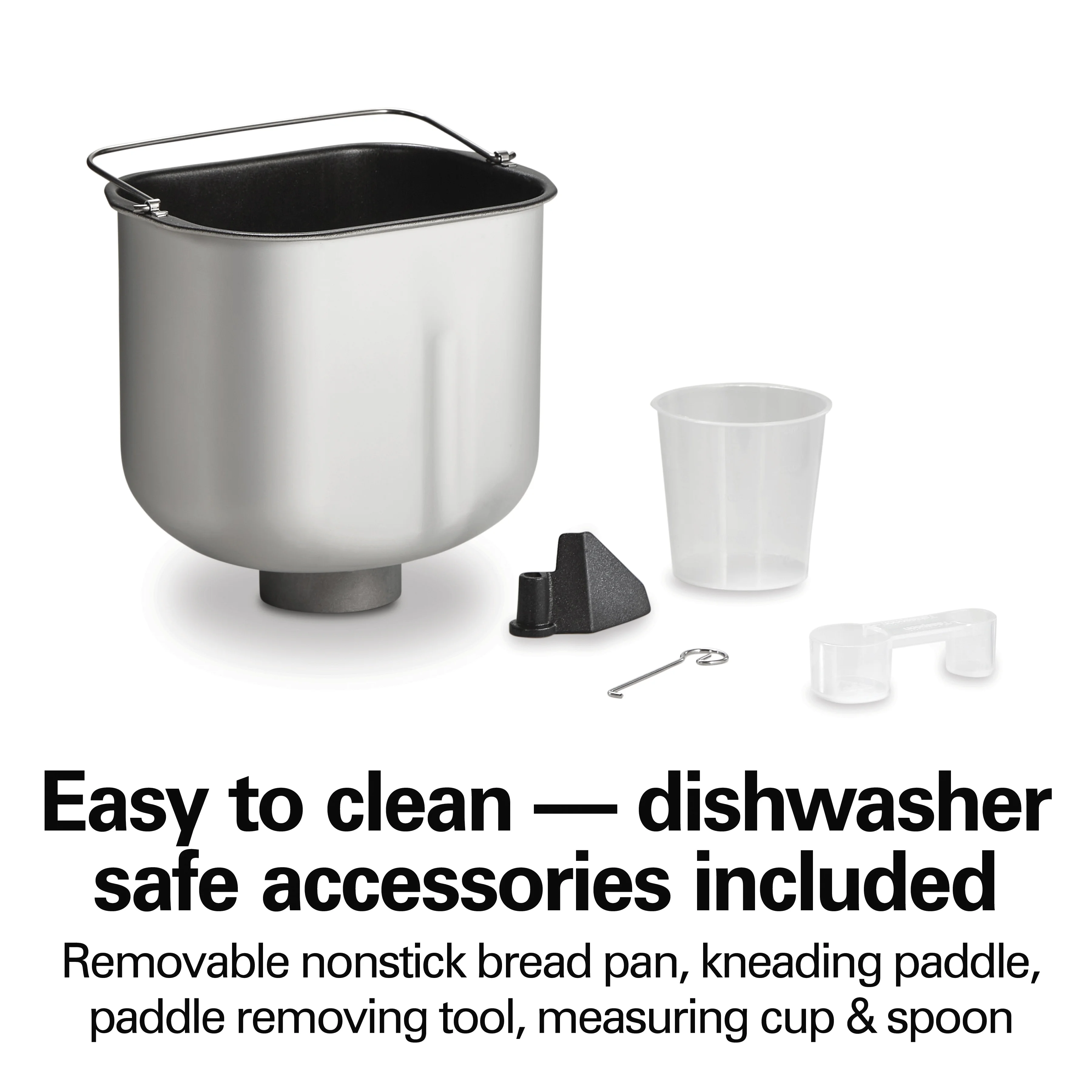 Hamilton Beach 2 lb Bread Maker Machine with 12 Settings Plus Gluten Free, White - Image 3