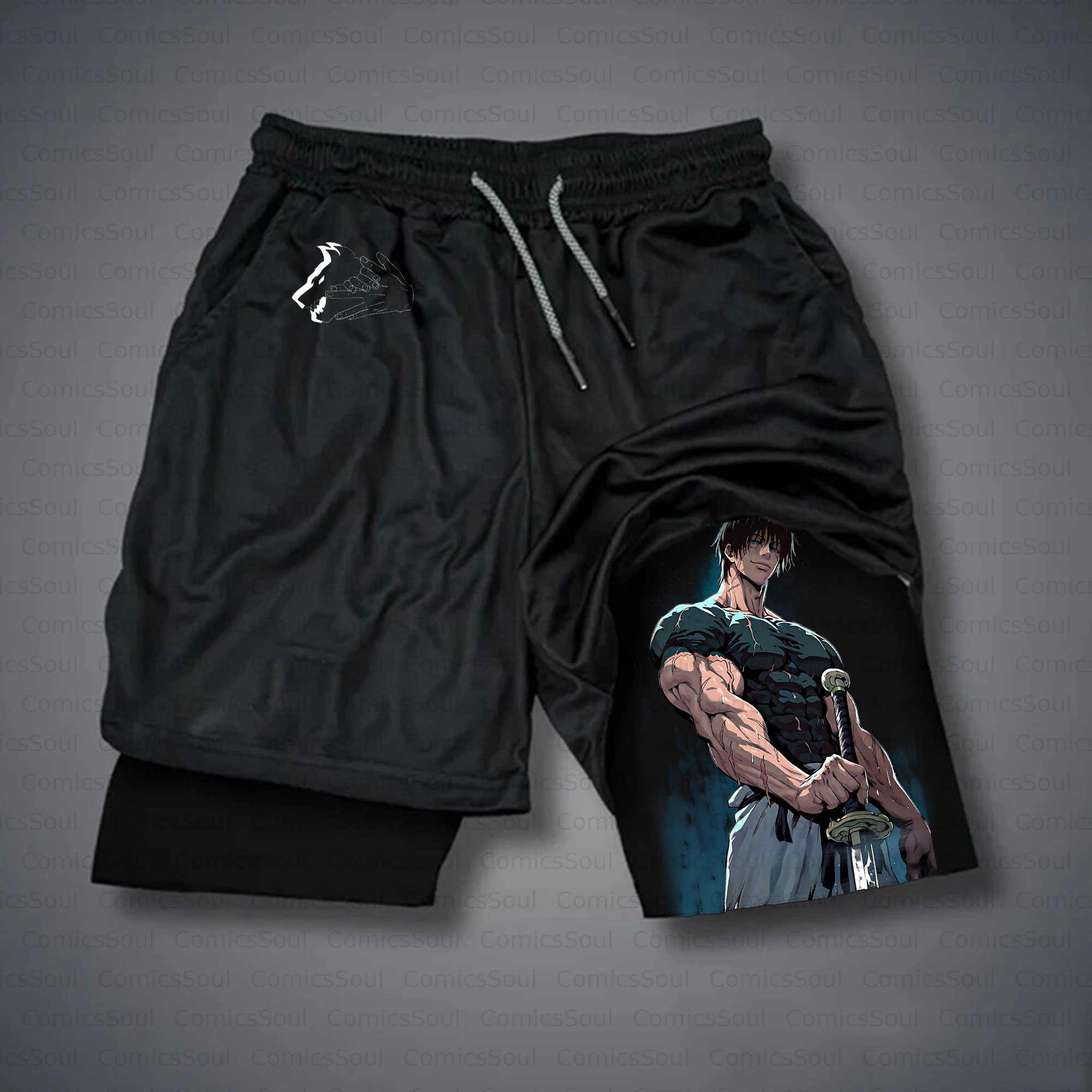 Unisex Casual Anime Style Shorts