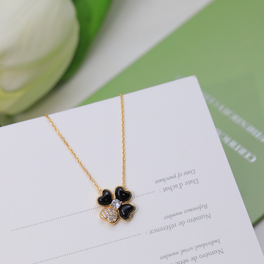 VCA Love Heart Clover Earrings Necklace - Original Replica Club