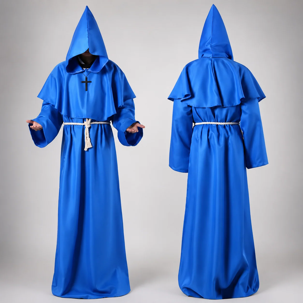 Halloween Costumes Womens Nun Robe Dress Up Outfit - Image 6 Halloween Costumes Womens Nun Robe Dress Up Outfit - Image 6