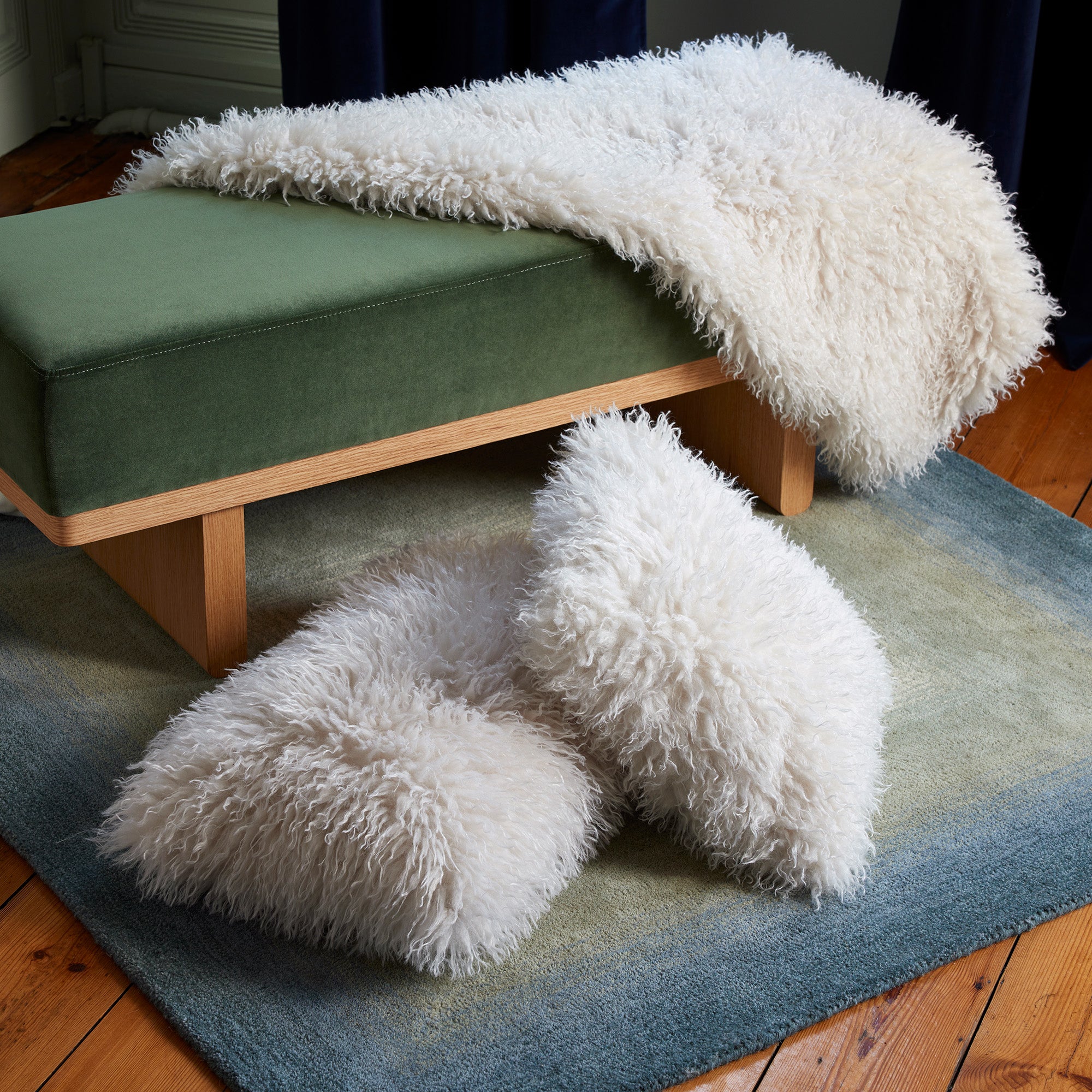 MADURA - Geruite ecru 140x200 cm