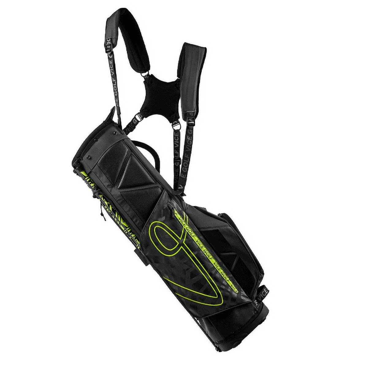 Vice Golf Smart Stand Bag Black/Neon Red - Image 9