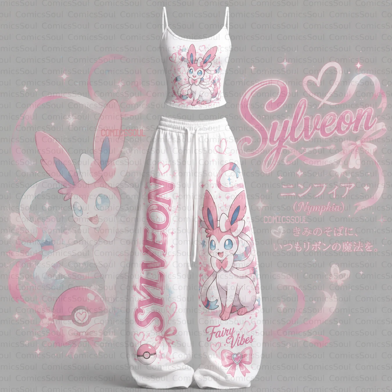 Pokémon Top & Elasticated Trousers Two-Piece Set TeeThreads Sustain the Scene with Custom Apparel