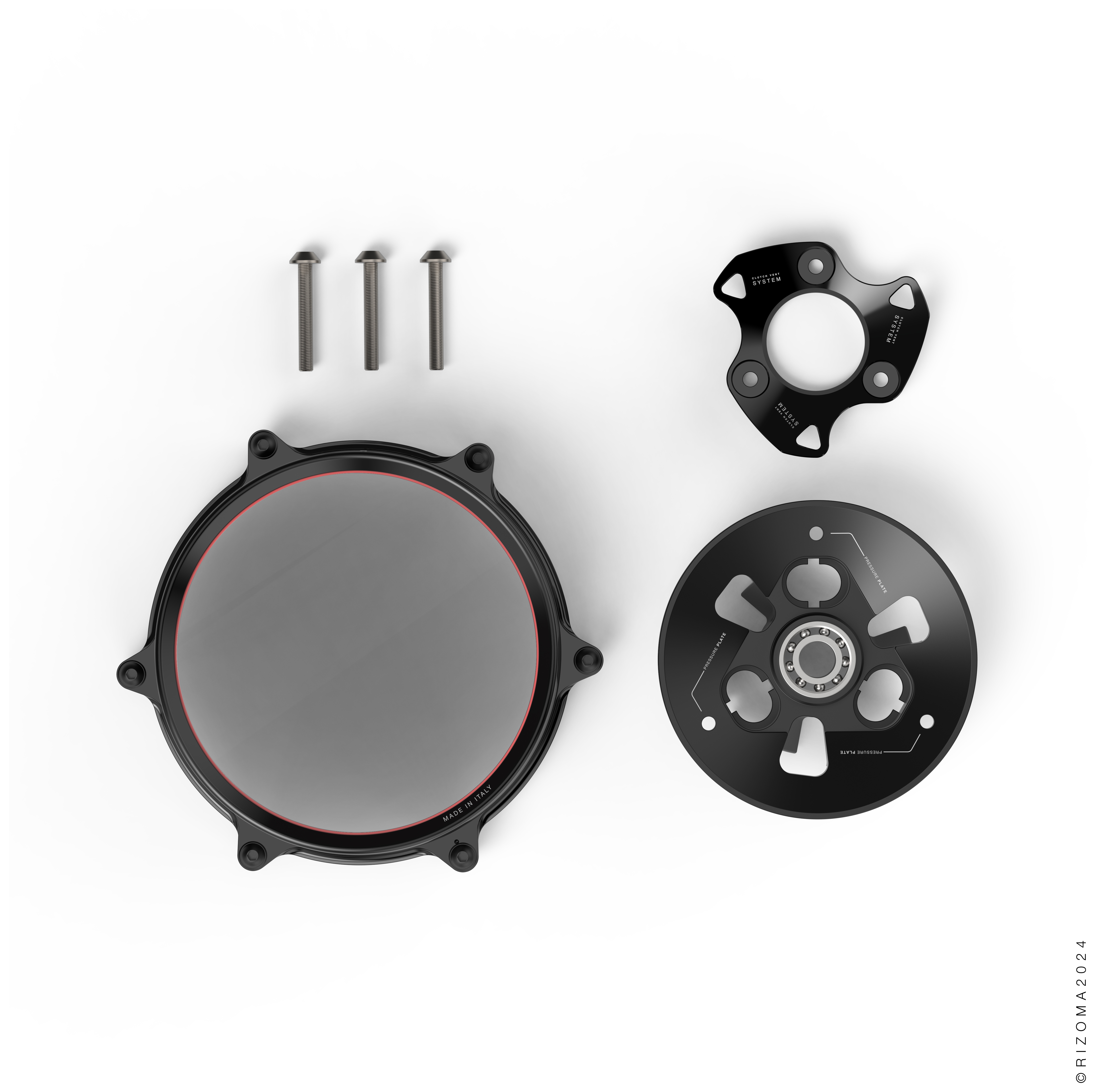 SportsBikeShop Rizoma Transparent Clutch Cover Ducati