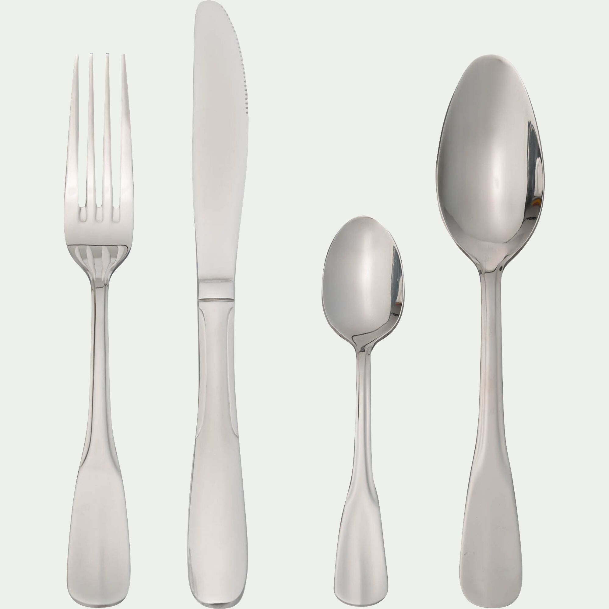 CARVI - Ménagère 24 pièces en inox - gris aluminium