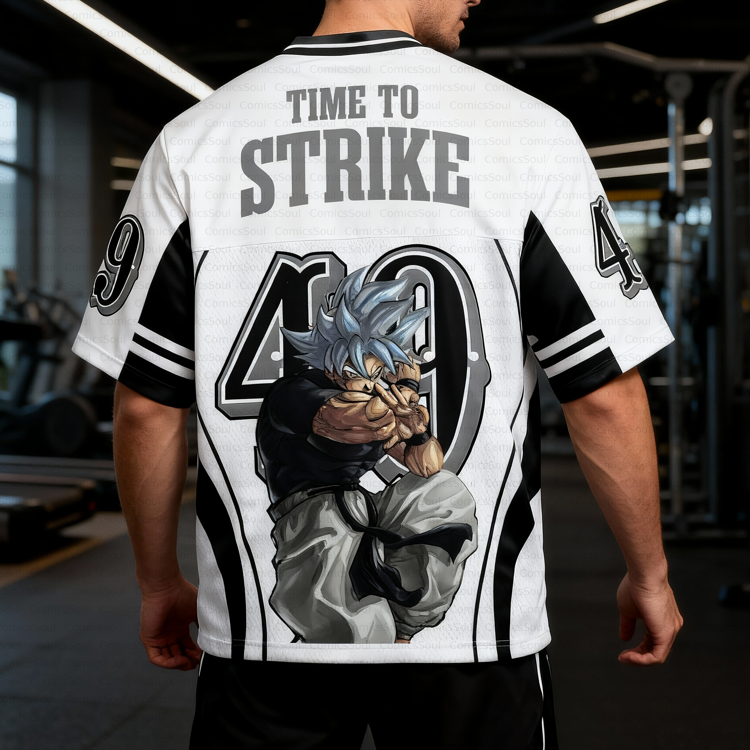 Unisex Anime Retro Mesh Sports Jersey T-Shirt