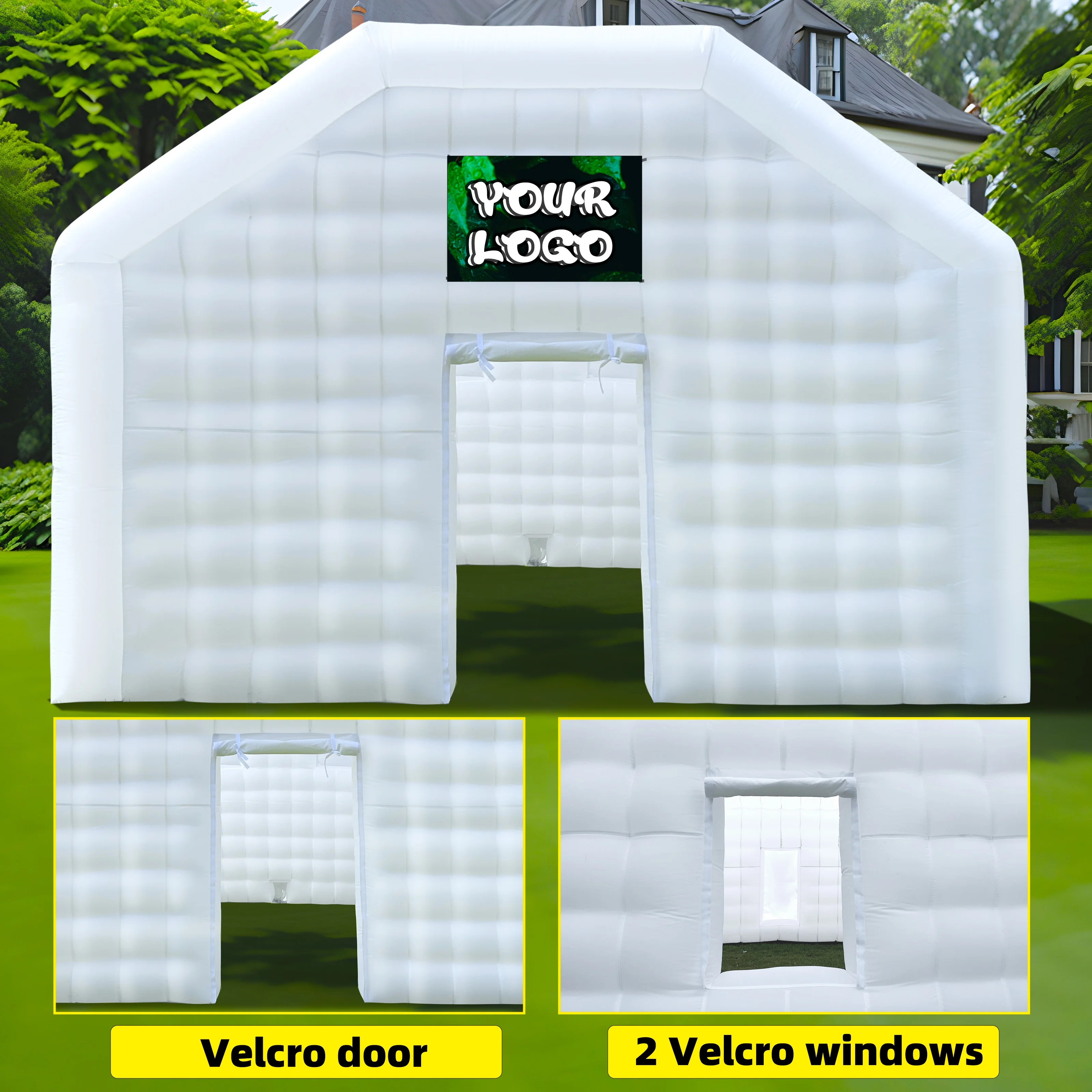 WARSUN 60 Person Large inflatable Party Tent with Disco Cube - Image 24