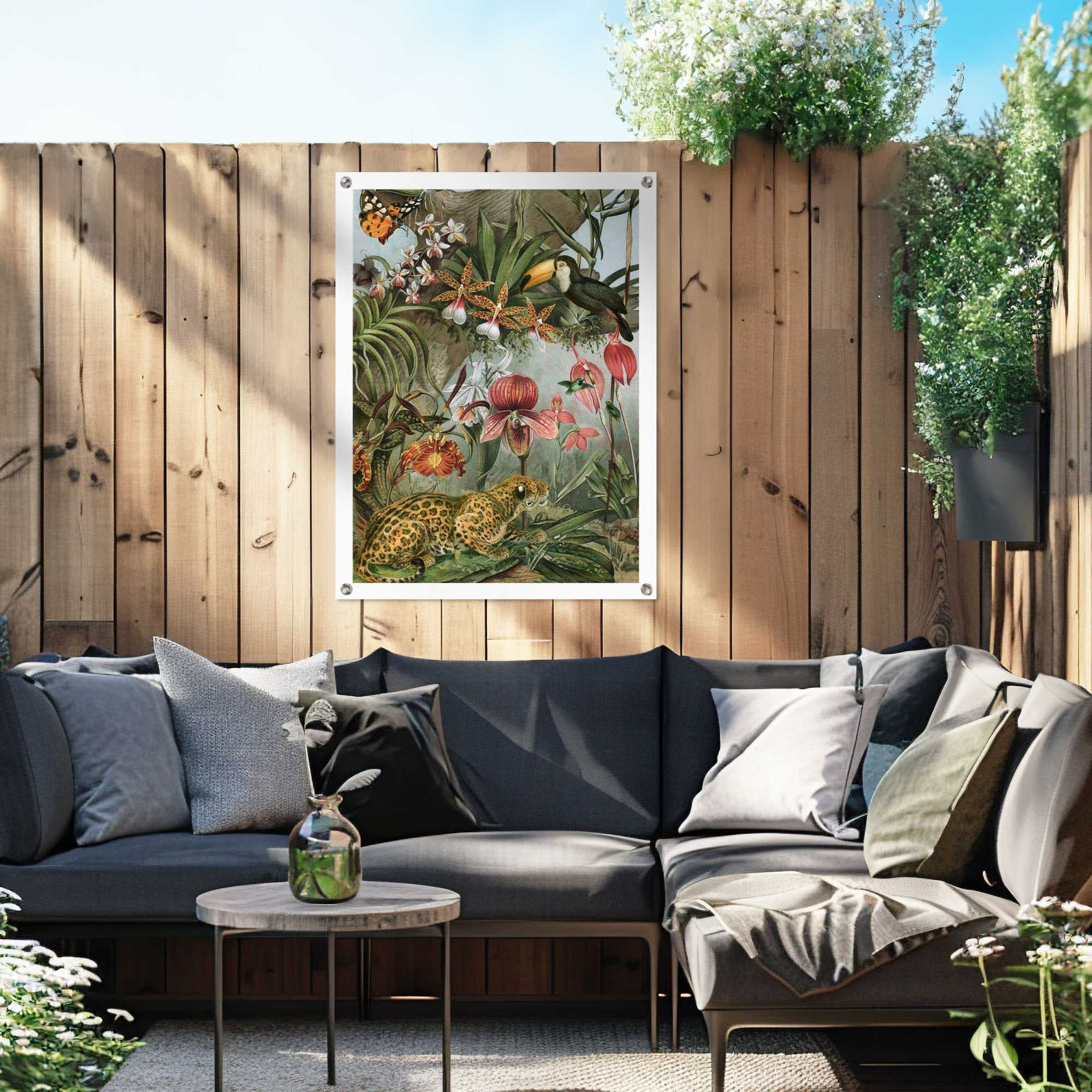Reinders - Jungle Flowers - Tuinposter 80x60cm