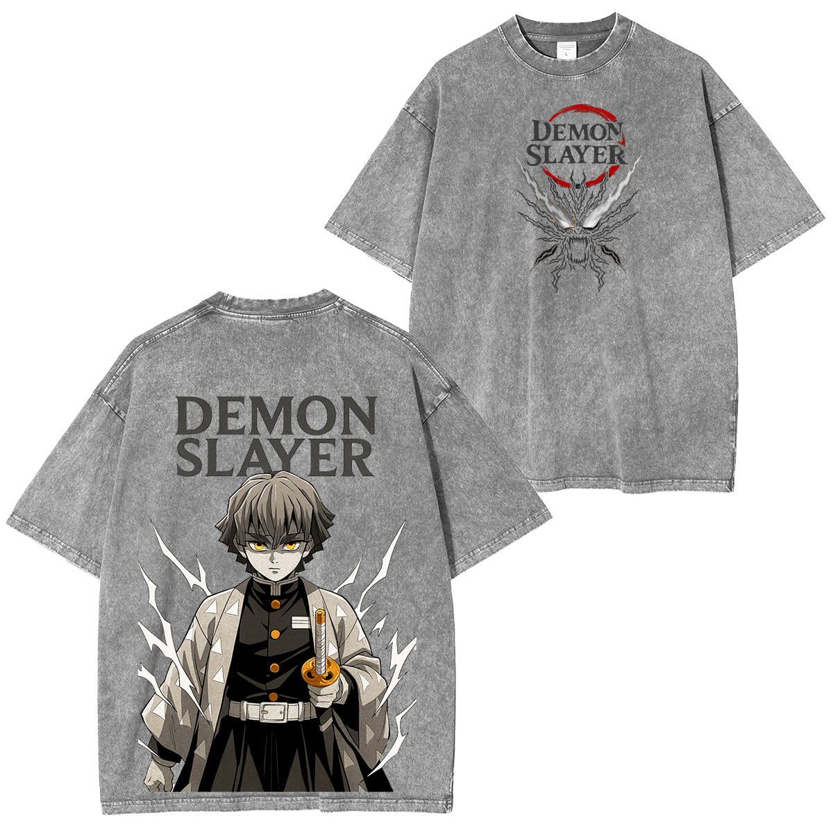 Unisex Anime Inspired Vintage Washed T-Shirt丨Comicssoul